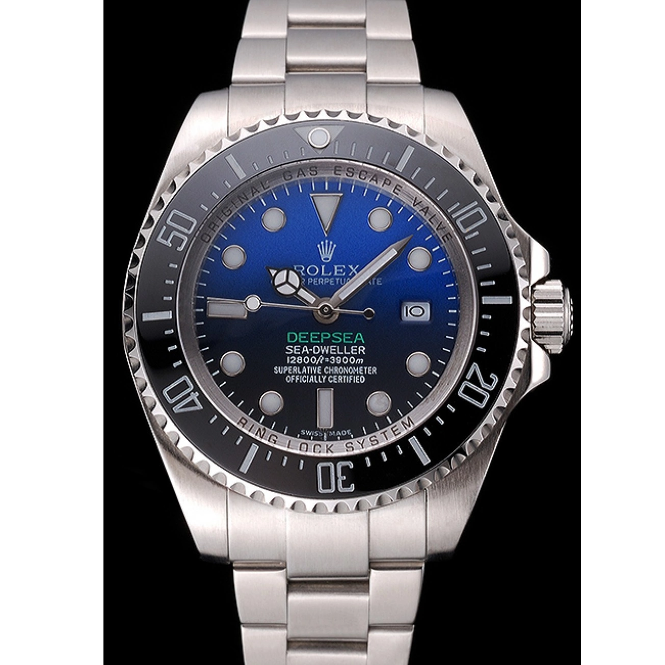 Good copy rolex watches Bracelet James Cameron Stainless Dial Swiss 622847 And Steel Case Black Dweller Deepsea 0611